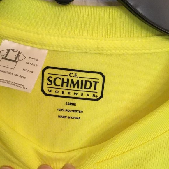 New With Tags Hi Visibility Short Sleeve Tee LG - Picture 5 of 7